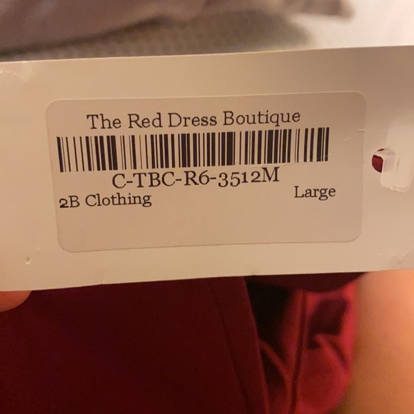 NWT 2B maroon stretchy pants - Picture 5 of 5